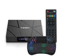 AMITVA Android 10.0 TV Box,T95H Allwinner H616 Quad-Core 64Bit Arm Corter-A53 CPU/2.4+5G Dual WiFi/BT 4.0/H.265/3D/6K avec Mini Clavier sans Fil,1gb+8gb