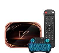 AMITVA Android TV Box 11.0, VONTAR X4 S905X4 Ultra HD 8K HDR TV Box, 4 Go De RAM 128 Go De ROM Android TV Box Ont 2,4 G/5,8 G Dual Band WiFi BT 4.0 Ethernet avec Mini Clavier Rétroéclairé,4gb+64gb