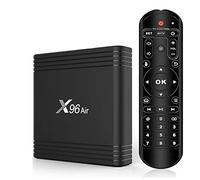 AMITVA Smart TV Box, X96 Air Android TV Box Android 9.0 Amlogic S905X3 4 Go / 64 Go 2.4G / 5G WiFi Bi-Bande 8K Décodage Vidéo UHD 4K Lecteur Multimédia,2gb+16gb