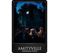 Amityville: Vanishing Point (2016) Affiche vintage en étain pour café, bar, grotte, bureau, garage, décoration murale, cadeau rétro, 30,5 x 20,3 cm