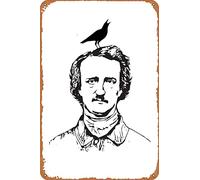 amiuayrta Affiche de film en métal avec inscription « Best Edgar Allan Poe » - 20,3 x 30,5 cm