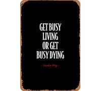 amiuayrta Stephen King Citation humoristique humoristique Bar Pub Home Vintage Horror Classic Metal Movie Poster Tin Sign 20,3 x 30,5 cm