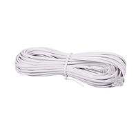 AMIUHOUN 1Pcs 10M Câble D' de Connecteur TéLéPhonique RJ11 Blanc