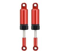 AMIUHOUN 2 PièCess SéRies Alliage D' Amortisseur Ressort Interne Convient pour 1/16 Modèle de VéHicule Grimpant TéLéCommandé B16 B36 C24 C34 MN D90, Rouge