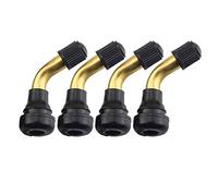 AMIUHOUN 4 PièCes SéRies Valves de Pneus Tige Droit Snap-in en Caoutchouc 90 DegréS en Laiton pour Scooter éLectrique et Scooter éLectrique