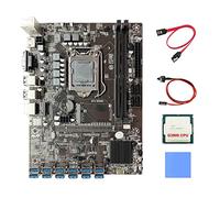 AMIUHOUN B250C BTC Carte mère minière 12XPCIE vers USB 3.0 fente pour carte graphique LGA1151 + G3900 CPU + câble + câble de commutation + tampon thermique