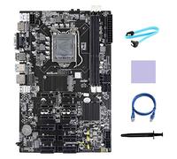 AMIUHOUN B75 12 PCIE ETH Carte mère LGA1155 Carte mère + Câble + Câble réseau RJ45 + Coussinet Thermique + Graisse Thermique