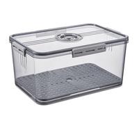 AMIUHOUN Boîte à pain hermétique alimentaire pour comptoir de cuisine, avec couvercle, support à pain