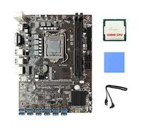 AMIUHOUN Carte mère B250C BTC pour minage + processeur G3900 + câble + tampon thermique 12 x PCIE vers USB 3.0 carte mère LGA1151