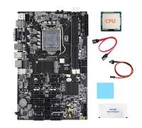 AMIUHOUN Carte mère B75 12 PCIE BTC minière+CPU aléatoire+câble +câble commutateur+graisse thermique+carte mère ETH