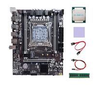 AMIUHOUN Carte mère X99 LGA2011-3 pour ordinateur + processeur E5 2666 V3 + DDR4 4G 2133 MHz RAM + câble + câble de commutation + tampon thermique