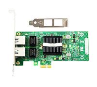AMIUHOUN Carte réseau convergée Gigabit Ethernet 1 G, avec puce 82575, double port RJ45, PCI-E X1, E1G42E