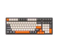 AMIUHOUN Clavier mécanique sans fil 100 touches, Bluetooth 2,4 G, structure de joint de clavier mécanique sans fil