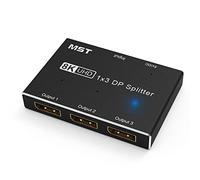 AMIUHOUN Displayport 8K 1X3 8K 60Hz 4K 120Hz Hub multi-moniteur avec affichage et mode étendus