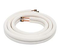 AMIUHOUN Ensemble de fils de cuivre isolés de 1/4 po 3/8 po pour climatiseur Tube de réfrigérant Pièces de climatisation Tuyaux de réfrigérant