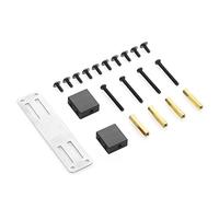 AMIUHOUN Kit de support en métal pour servo MN D90 D91 D99S MN99S 1/12 RC Upgrade Accessoires Noir