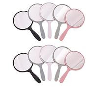 AMIUHOUN Lot de 10 petits miroirs ronds portables pour voyage, camping, usage quotidien