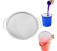 AMIUHOUN Passoire à peinture réutilisable en acier inoxydable 304 à mailles fines 60 mailles pour seau de 18 litres