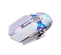 AMIUHOUN Souris de Filaire Professionnelle 6 Boutons 3200 DPI LED Optique pour PC Portable -B