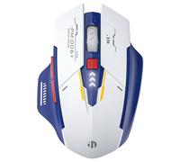 AMIUHOUN Souris de sans silencieuse rechargeable de type C avec lumière LED pour ordinateur, ordinateur portable, bureau, fabrication soignée