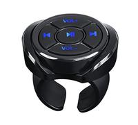 AMIUHOUN Télécommande Bluetooth sans pour voiture, moto, vélo, volant, musique pour téléphone