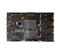 AMIUHOUN X79 BTC Carte mère d'exploitation minière 10XPCIE 8X GPU LGA 2011 DDR3 MSATA pour carte mère ETH Mining X79 M10