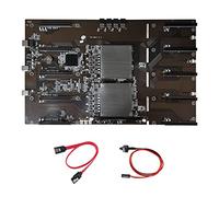 AMIUHOUN X79 BTC Carte mère minière + câble + câble de commutation 10XPCIE 8X GPU Slot LGA 2011 DDR3 MSATA pour minage ETH