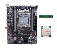 AMIUHOUN X99 Carte mère LGA2011-3 pour ordinateur avec mémoire RAM DDR4 double canal avec processeur E5 2609 V3 + DDR4 4 Go 2666 MHz RAM