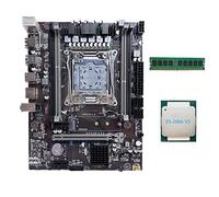 AMIUHOUN X99 Carte mère LGA2011-3 pour ordinateur avec mémoire RAM DDR4 double canal avec processeur E5 2666 V3 + DDR4 4 Go 2666 MHz RAM