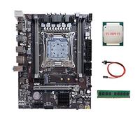 AMIUHOUN X99 Carte mère LGA2011-3 pour ordinateur avec mémoire RAM DDR4 E5 2609 V3 + DDR4 4G 2133 MHz RAM + câble de commutation