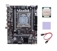 AMIUHOUN X99 Carte mère LGA2011-3 pour ordinateur avec mémoire RAM DDR4 ECC avec processeur E5 2609 V3 + câble + coussinet thermique