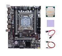 AMIUHOUN X99 LGA2011-3 Carte mère d'ordinateur compatible avec RAM DDR4 avec processeur E5 2650 V3 + câble + câble de commutation + tampon thermique