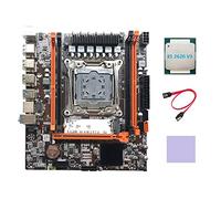 AMIUHOUN X99H Carte mère LGA2011-3 pour ordinateur avec mémoire RAM DDR4 avec processeur E5 2620 V3 + câble + coussinet thermique
