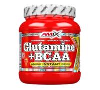 AMIX BCAA Glutamina - Réduit le Catabolisme Musculaire et Facilite la Récupération Post-formation - Idéale pour les Athlètes - Mangue - 300 gr