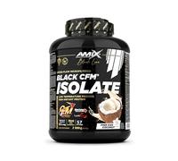 Amix | Protéine BLACK CFM ISOLATE - Aide à maintenir la masse musculaire - Avec enzymes digestives - Facile à digérer - Absorption rapide - Protéine en poudre - 2 kg - Saveur noix de coco