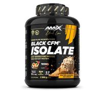 Amix | Protéine BLACK CFM ISOLATE - Aide à maintenir la masse musculaire - Avec enzymes digestives - Facile à digérer - Absorption rapide - Protéine en poudre - 2 kg - Café glacé