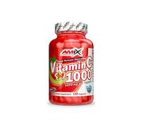 AMIX Vitamine C 100 Caps, 1000MG par Capsule, Enrichie de Cynorrhodon, Aide à Renforcer et à Maintenir le Système Immunitaire