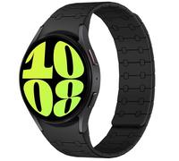 Amizee Compatible avec Bracelet Samsung Galaxy Watch 7/6/5/4/FE 40mm 44mm/Watch6 Classic 43mm 47mm/Watch5 Pro 45mm/Watch4 Classic, 20mm Bracelet Silicone Magnétique pour Hommes, Noir