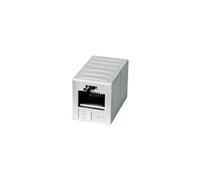 AMJ-Module - Coupleur réseau - RJ-45/RJ-11/RJ-12 (F) pour RJ-45/RJ-11/RJ-12 (F) - 3.3 cm - blindé - CAT 5e - blanc alpin