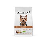 AMJ73NR Amanova Super Premium Dry Food pour Chiens Adultes de Petite Race ou Mini Poulet au goût - 100% Naturel, hypoallergénique et monoprotéique - Cruelty Free (2 Kg)