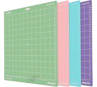 AMJKEJI Tapis de Découpe Cricut, 4 Pièces Tapis Cricuts Maker/Explore Air 2/Air/One 30,5 x 30,5 cm, Plusieurs Adhésifs Matelassage pour Couture, Courtepointe et Projets d’Artisanat Cricut Accessories