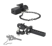 AMK Crochet d'attelage de remorque RC à l'échelle 1/10, récepteur d'attelage de remorque RC Crawler Redcat GEN 8 Scout II CC01 TF2 TRX4 Axial SCX10 90046 (ensemble complet)