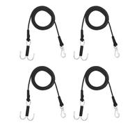 AMK Lot de 4 cordes de remorquage élastiques de 71,1 cm à l'échelle 1/10 avec crochet pour treuil cinétique Axial SCX10 Accessries TRX6 TRX4 mises à niveau Gen7 Gen8 Tamiya D90 TF3 RC Voiture Bateau