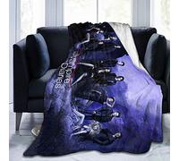 Amkong Couverture décontractée en flanelle douce, chaude et anti-boulochage pour l'automne et l'hiver, le salon, la chambre à coucher, le canapé, la maison, le camping, décoration de 203 x 152 cm