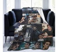 Amkong Dylan O'Brien Couverture ultra douce en flanelle polaire pour toutes saisons - Légère - Pour salon et chambre à coucher - 127 x 101,6 cm
