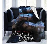 Amkong The Vampire - Diaries Couverture polaire chaude, légère, super douce et confortable en microfibre pour adultes et adolescents - 127 x 101,6 cm