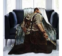 Amkong Thomas Brodie-Sangster Couverture en micro polaire ultra douce avec impression 3D - Couverture de lit en peluche super douce et légère - Idéale pour les adultes et les enfants - 152,4 x 127 cm