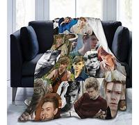 Amkong Thomas Brodie-Sangster Couverture polaire légère, super douce et confortable en microfibre