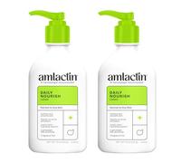 AmLactin Lot de 2 flacons de lotion hydratante quotidienne pour le corps, sans paraben