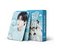 AMLHTY 55PCS Cartes Stray Kids Stay Over The Rain Photocartes Stay Over The Rain Nouvel Album Cartes Stray Kids Mini Merch Photocartes Set Kpop Greeting Card Postales pour Fans